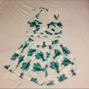 Turquoise two piece set