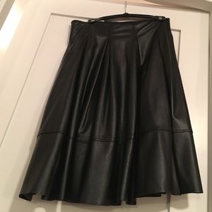 Black pleather skirt