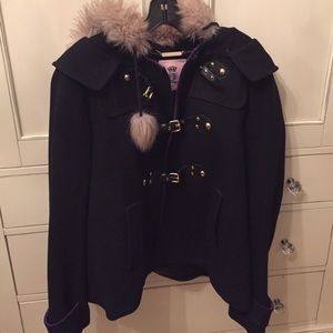 Juicy Couture Black Pea Coat