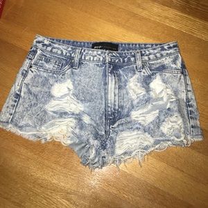 Nasty gal ripped jean shorts