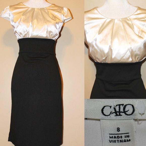 Ivory Satin Cocktail Dress