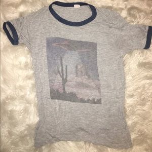 Brandy Melville John Galt Alien Abduction Shirt
