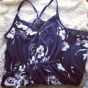 Floral Crossed Back Dress.