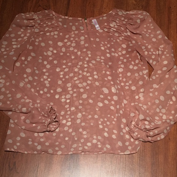 Xhilaration Tops - Sheer blush top