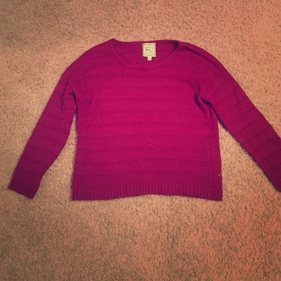 Pink rose sweater