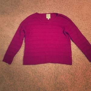Pink rose sweater
