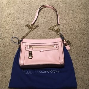 Rebecca Minkoff Crosby crossbody pink leather