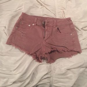 American Eagle concert high-rise shorts