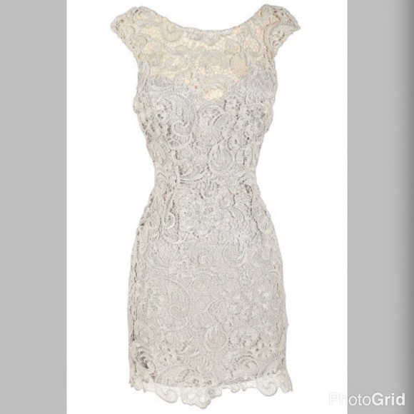 Silver/metallic dress