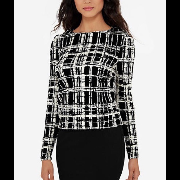 The Limited Patterned Shirred Top