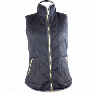 Black Quilted Vest