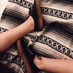 Black Tan and Gold Vans