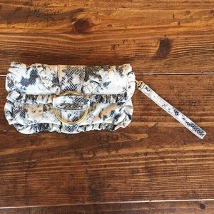 Snake Print Wristlet