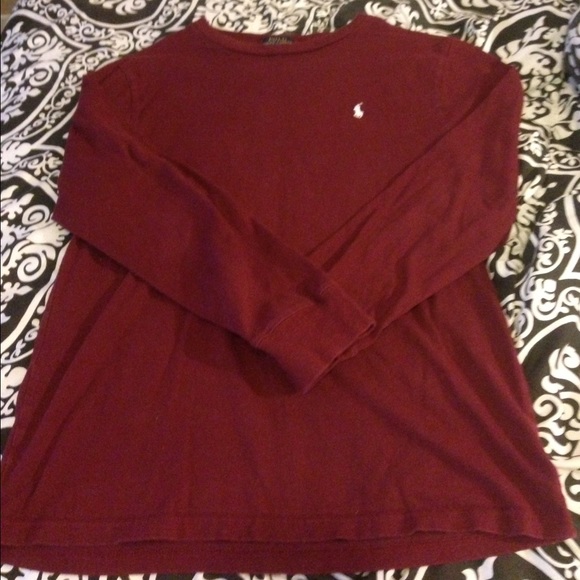 Long sleeve polo preppy tee