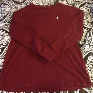 Long sleeve polo preppy tee