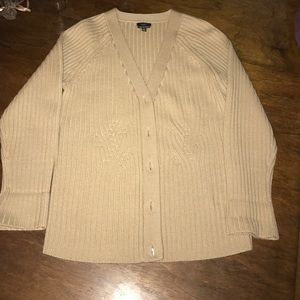 Tan cardigan from Talbot's.  Worn 1x.  Cute!