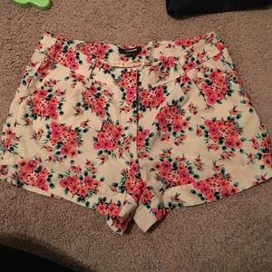 Floral dress shorts