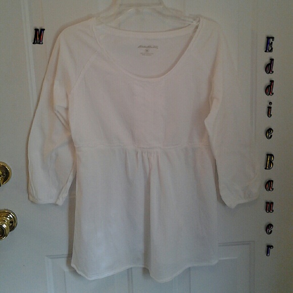 🌠EDDIE BAUER cute white top🌠
