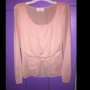 Pink Bow Blouse