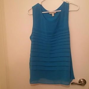 Blue tank top blouse