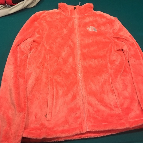 Medium fuzzy peachy pink North Face - Picture 1 of 4