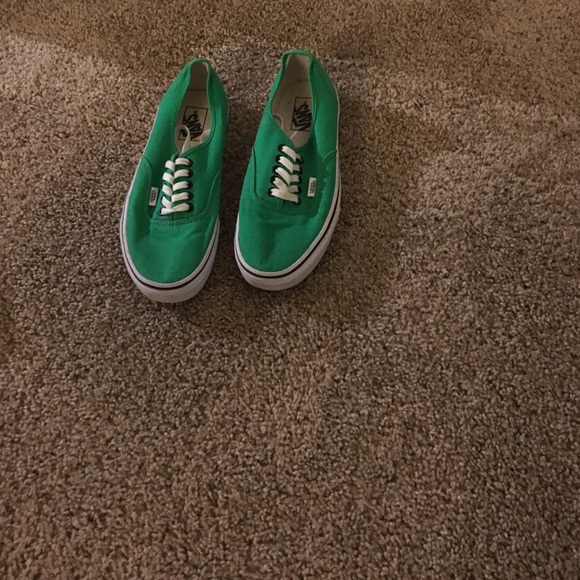 Green authentic vans