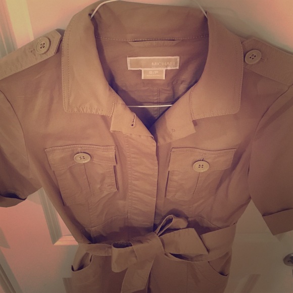 Michael Kors button down utility dress - Picture 1 of 4