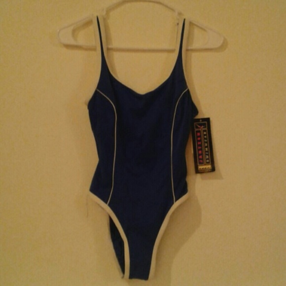 Blue Jantzen Swimsuit Size 8 - Picture 1 of 2