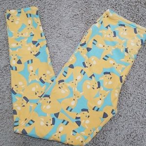 LuLaRoe Fox Leggings. OS