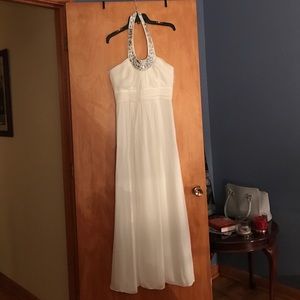 White prom dress