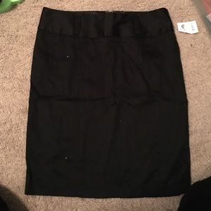 Black pencil skirt