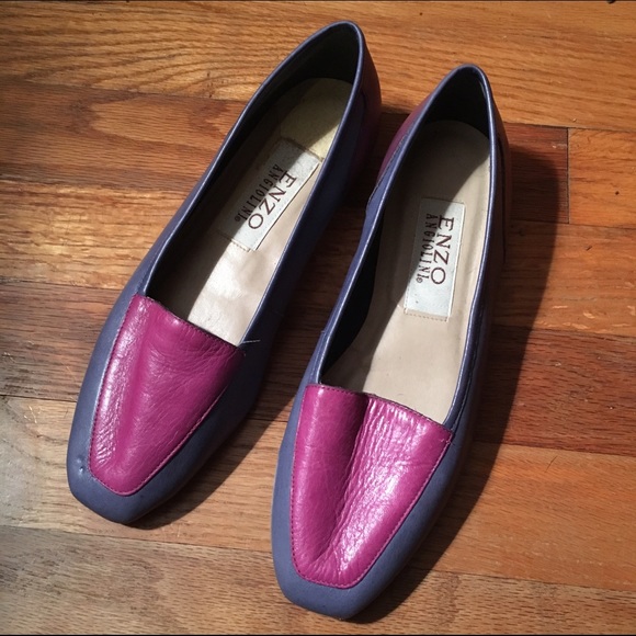 Purple Colorblock Enzo Angiolini Flats/Loafers