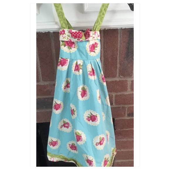 Jelly The Pug Darling SZ 8 Rose Blue Pink Dress - Picture 1 of 4