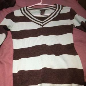 Mint and grey sweater