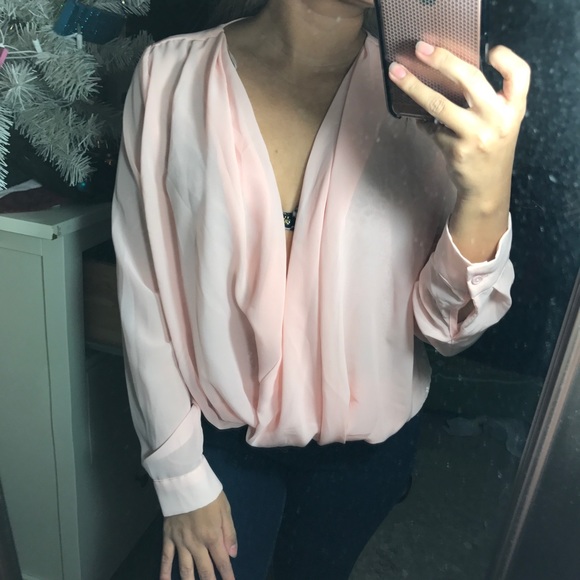 Baby Pink Chiffon Blouse