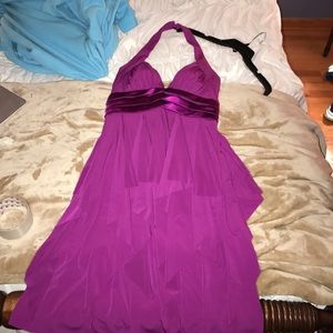 Purple Cocktail halter dress