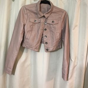 Nude Like Leather Jacket