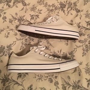 Off White Converse Low Tops