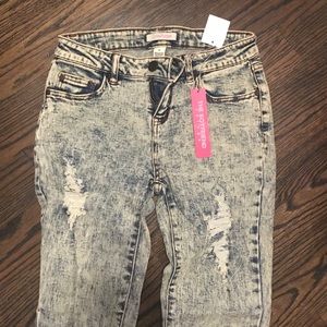Charlotte Russe Jeans. Distressed with rips