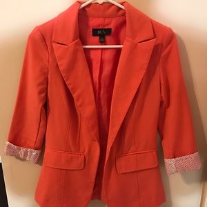 Coral 3/4 Sleeve Blazer