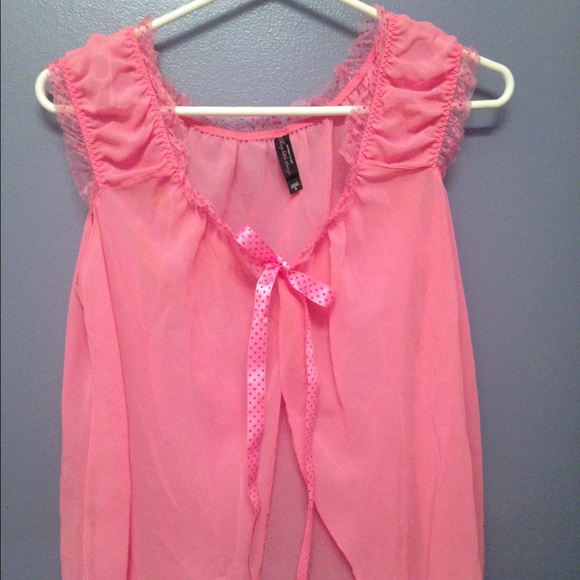 Victoria's Secret pink lingerie w/ panties