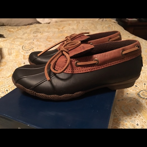 BROWN Sperry Cormorant Duck Boots BRAND NEW!