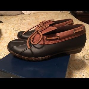 BROWN Sperry Cormorant Duck Boots BRAND NEW!