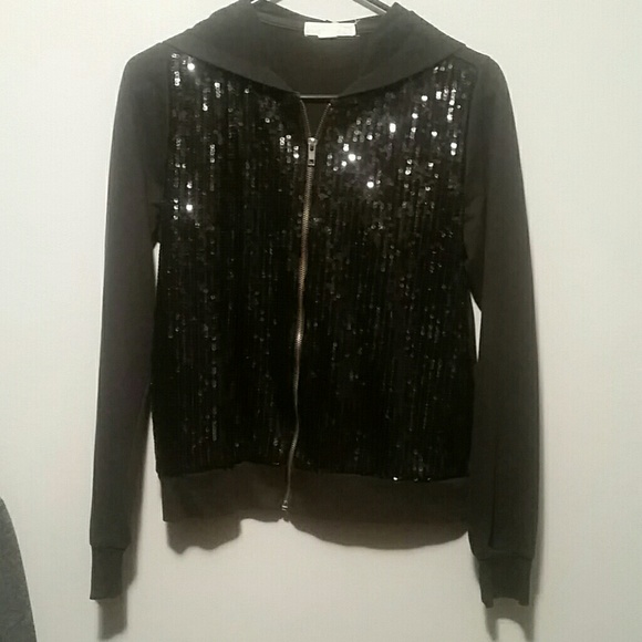 Sequin hoodie
