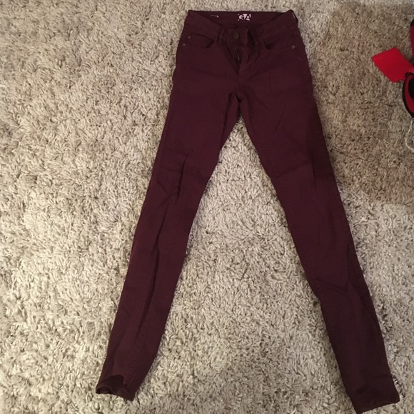 Maroon Garage Jeans