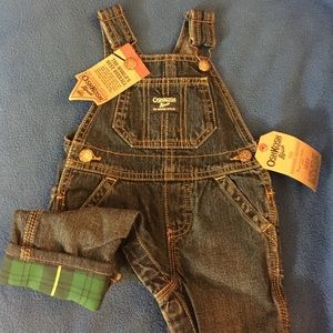 Adorable plaid detail overalls