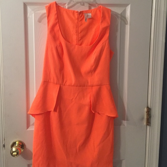 Peplum fitted dress. Never worn
