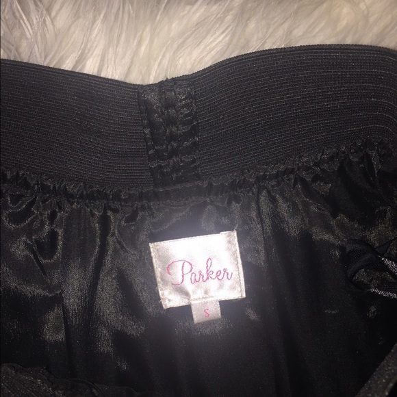 New!! Parker Pleated Leather Miniskirt - Picture 2 of 4