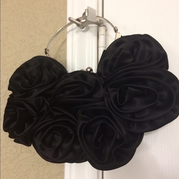 Black Rose Fancy Purse/ clutch