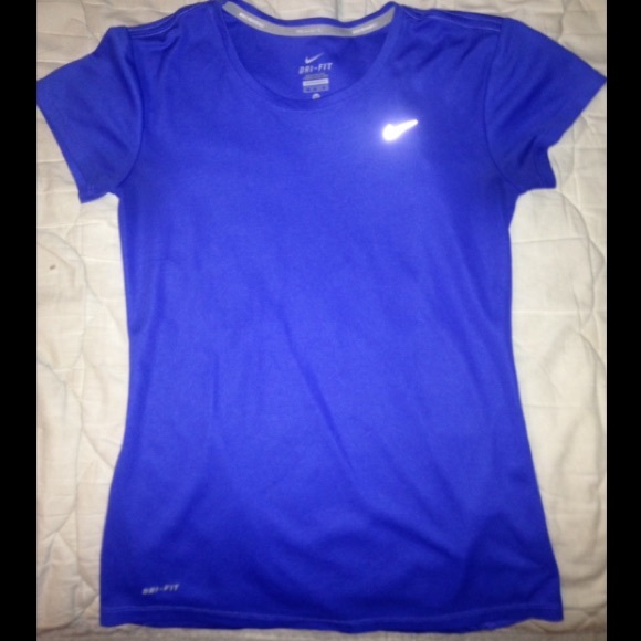 Blue Nike Dri-Fit Running Shirt
